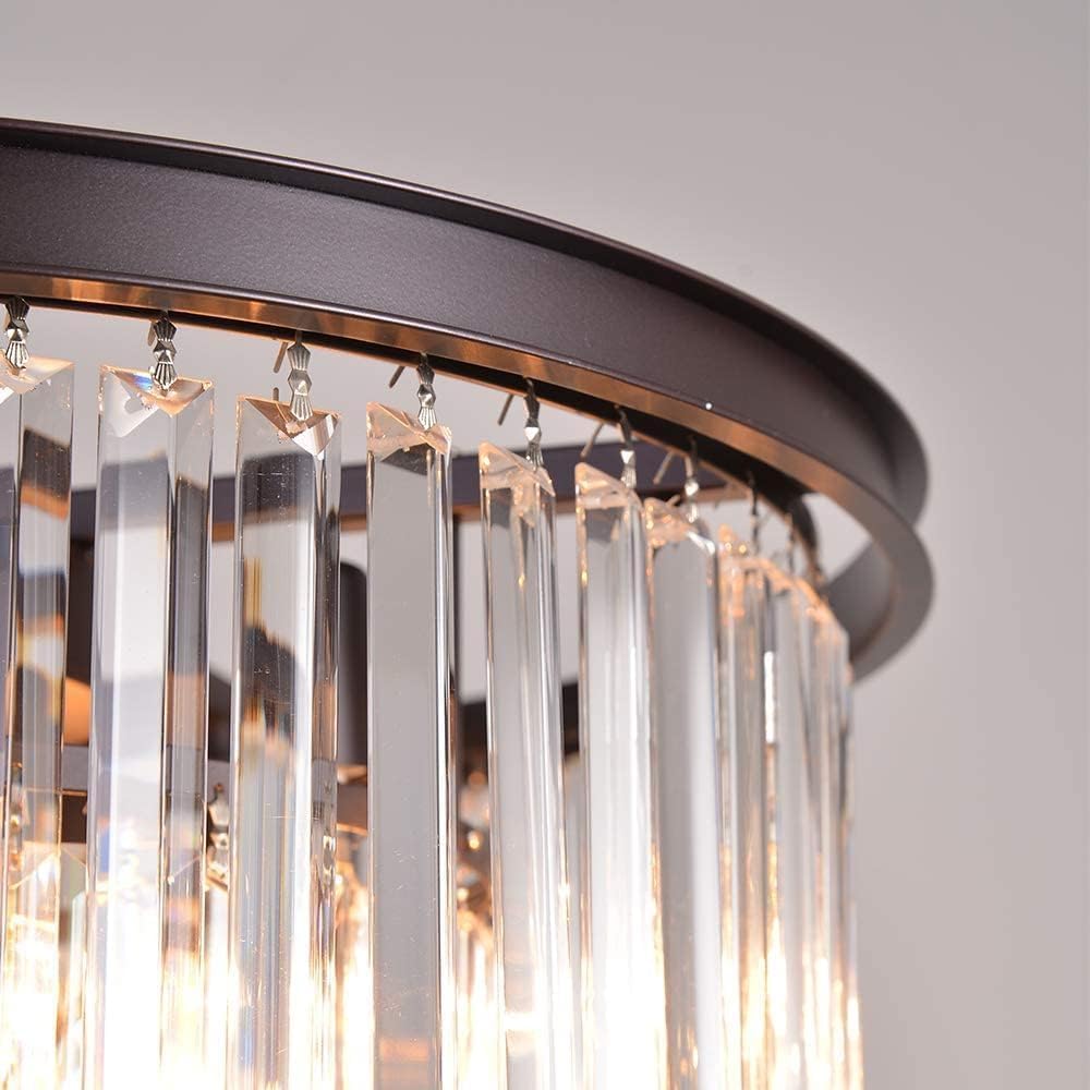 Bronze Modern Contemporary Crystal Chandeliers Lights Pendant Ceiling Lamp