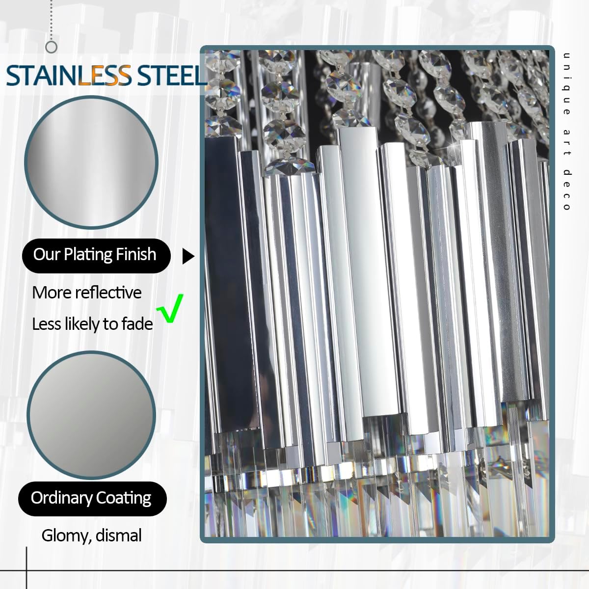 Crystal Chandeliers Contemporary Gold Chrome Pendant Light 21 Lights Large 36''