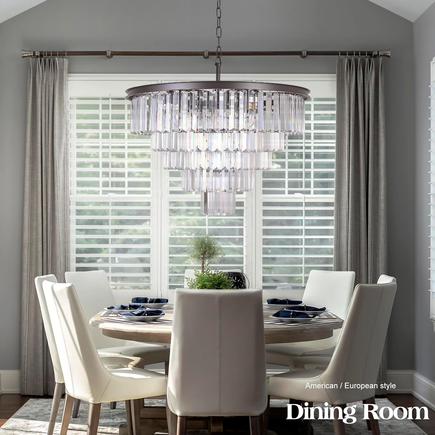 Bronze Modern Contemporary Crystal Chandeliers Lights Pendant Ceiling Lamp