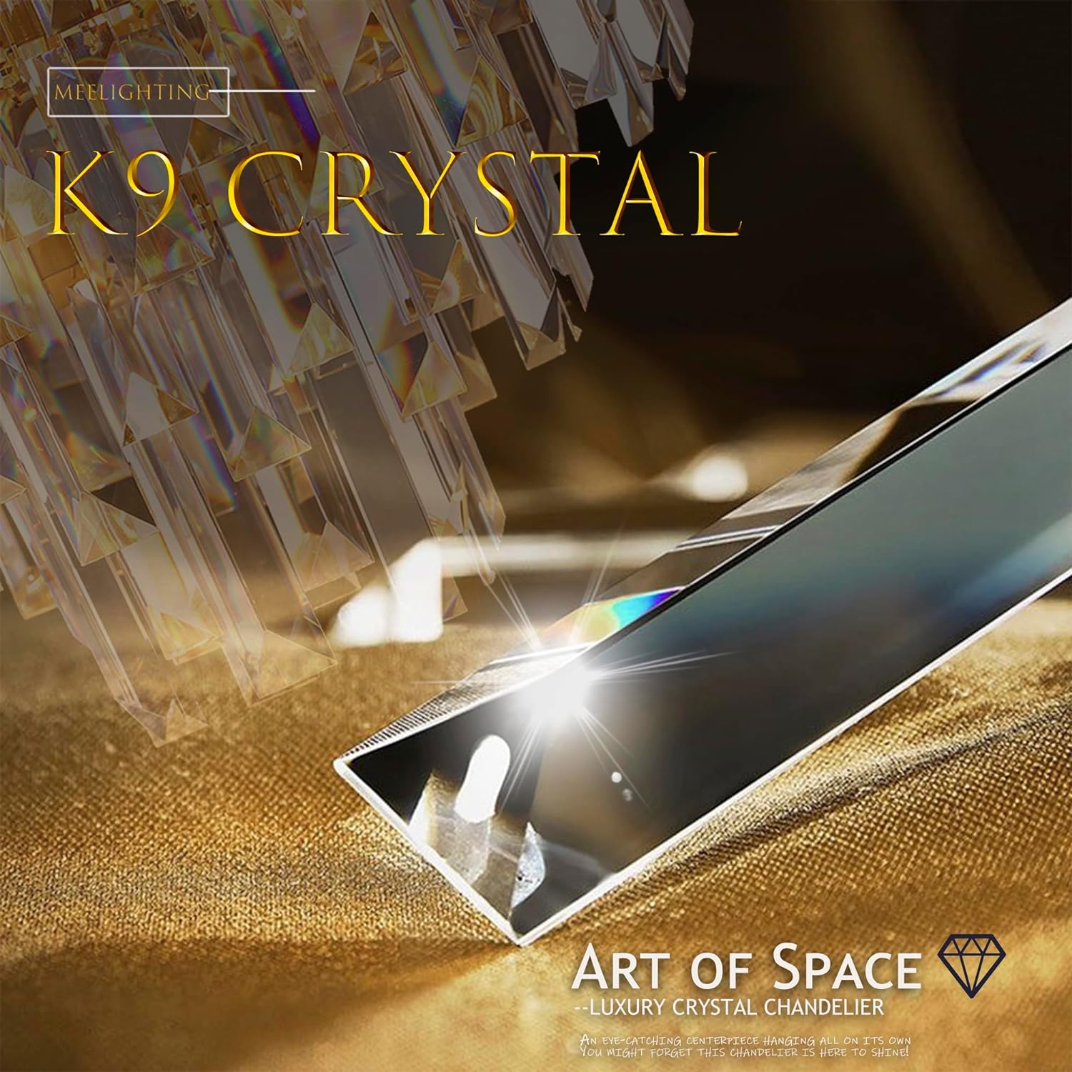 Bronze Modern Contemporary Crystal Chandeliers Lights Pendant Ceiling Lamp