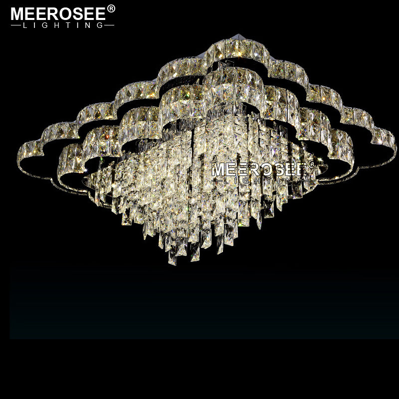 Meerosee Luxury Chandelier Light Modern LED Ceiling Lamp for Living Room Kids Room