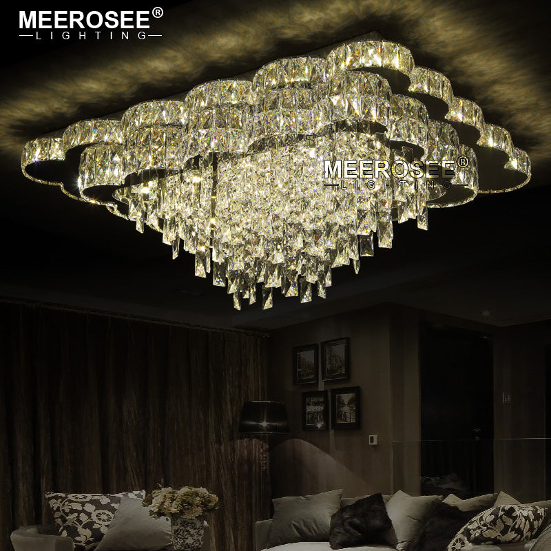 Meerosee Luxury Chandelier Light Modern LED Ceiling Lamp for Living Room Kids Room