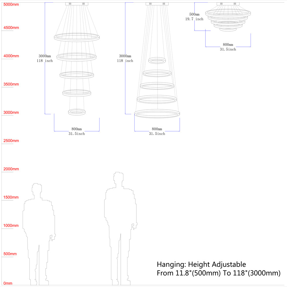 Meerosee Crystal Chandeliers Modern LED Ceiling Lights Fixtures Pendant Lighting