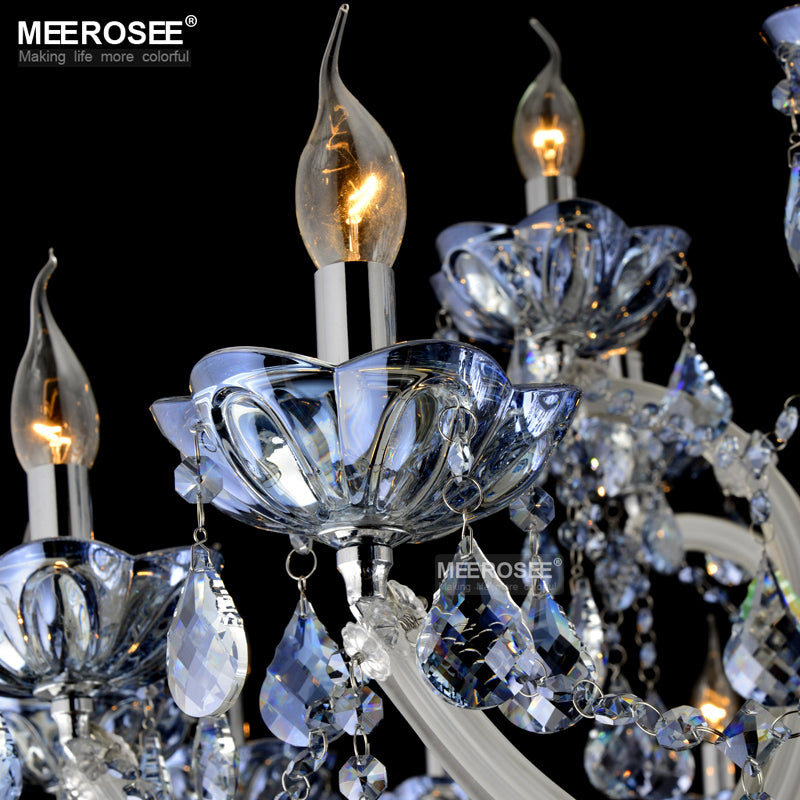 Meerosee Modern Blue Maria Theresa Crystal Chandelier Light D1200mm H1000mm