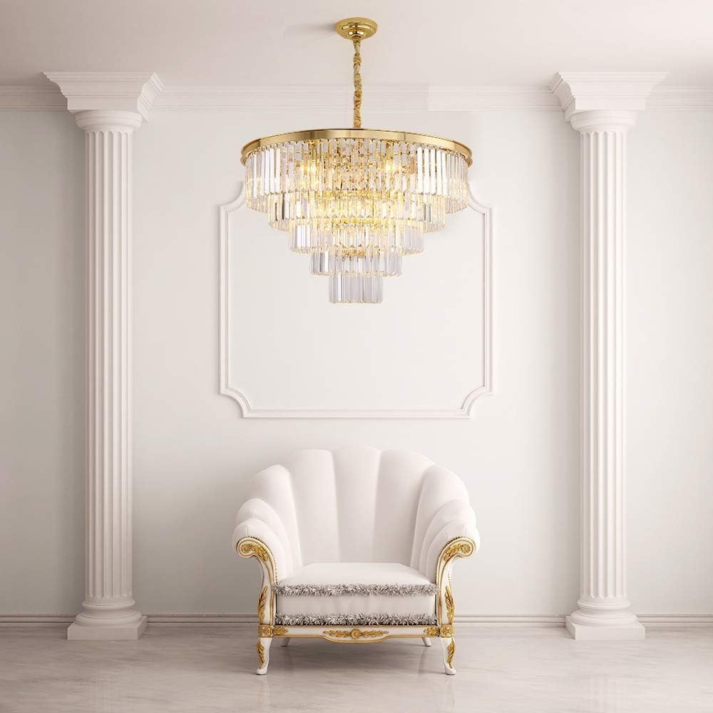 Luxurious Crystal Gold Modern Chandeliers Lights Pendant Ceiling Light