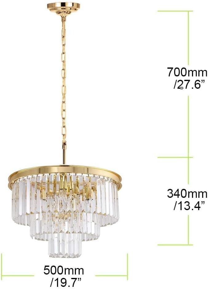 Luxurious Crystal Gold Modern Chandeliers Lights Pendant Ceiling Light