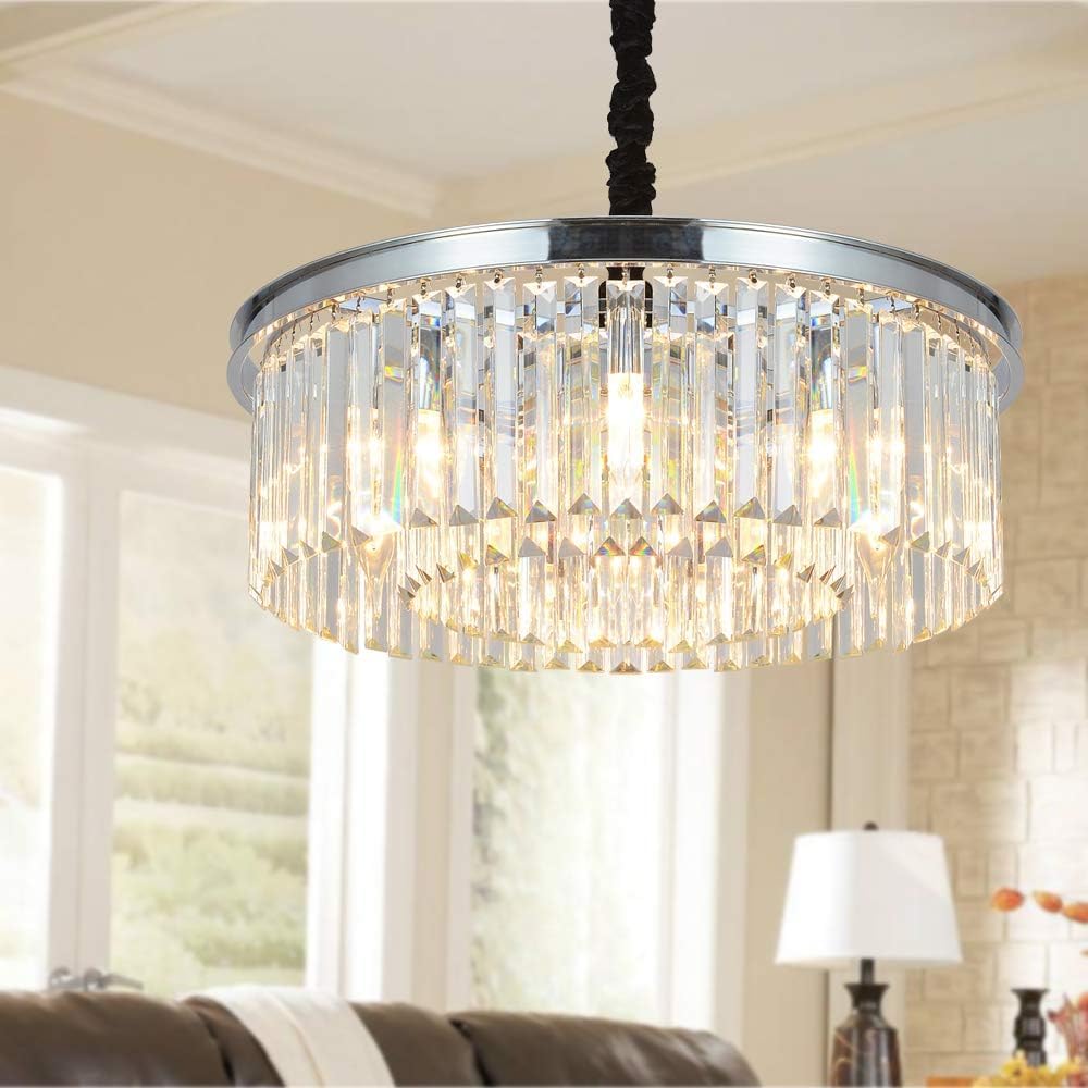 Crystal Chandeliers Modern Contemporary Ceiling Lights Fixtures D22/D33/D43 Inches