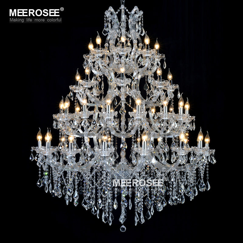 Meerosee Modern Luxurious Crystal Chandelier Lighting Maria Theresa Pendant Lamp