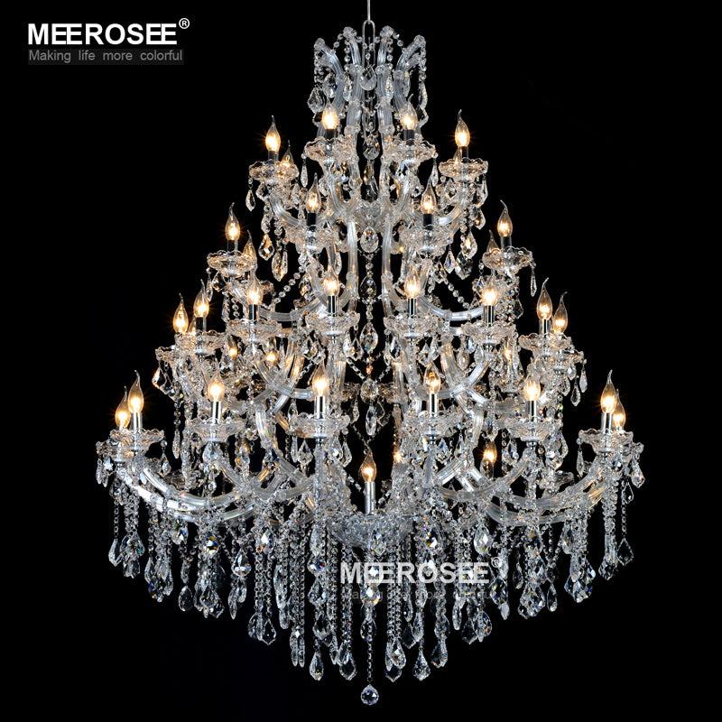 Meerosee Modern Luxurious Crystal Chandelier Lighting Maria Theresa Pendant Lamp