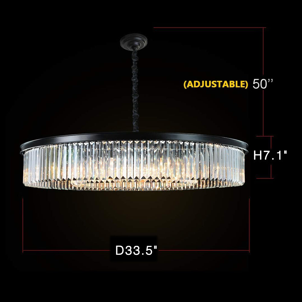 Crystal Chandeliers Modern Contemporary Ceiling Lights Fixtures D22/D33/D43 Inches