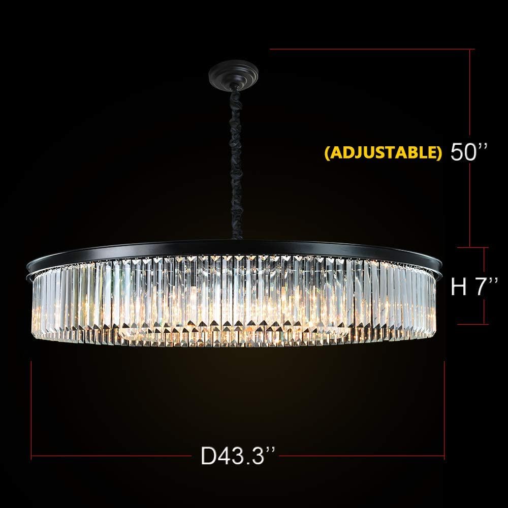 Crystal Chandeliers Modern Contemporary Ceiling Lights Fixtures D22/D33/D43 Inches