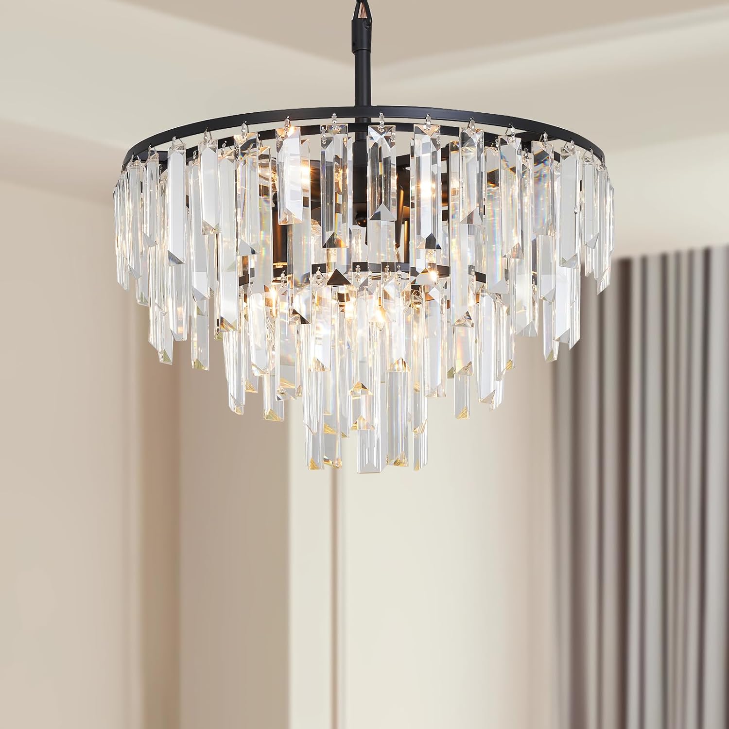 Luxury Crystal Gold Chandelier Lighting Modern Contemporary Large Pendant Ceiling Lamp