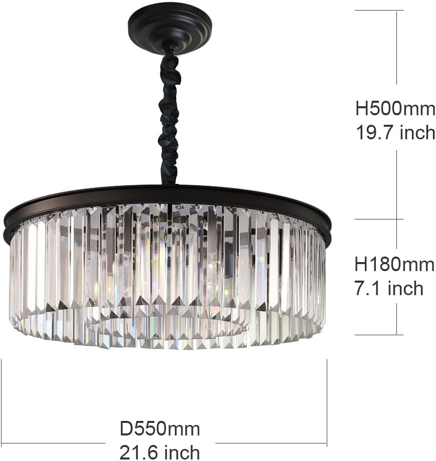 Crystal Chandeliers Modern Contemporary Ceiling Lights Fixtures D22/D33/D43 Inches