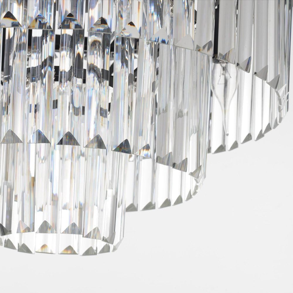 Meerosee Luxury Pendant lamp Modern Crystal Chandeliers Lighting for Living Room Hotel