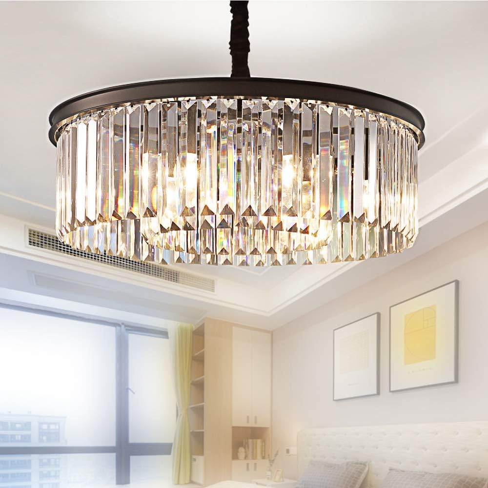 Crystal Chandeliers Modern Contemporary Ceiling Lights Fixtures D22/D33/D43 Inches