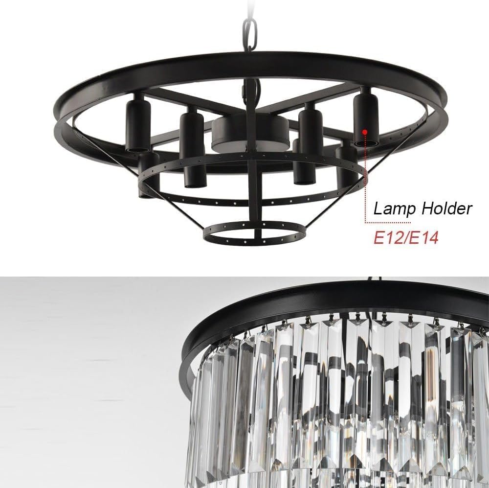 Meerosee Luxury Pendant lamp Modern Crystal Chandeliers Lighting for Living Room Hotel