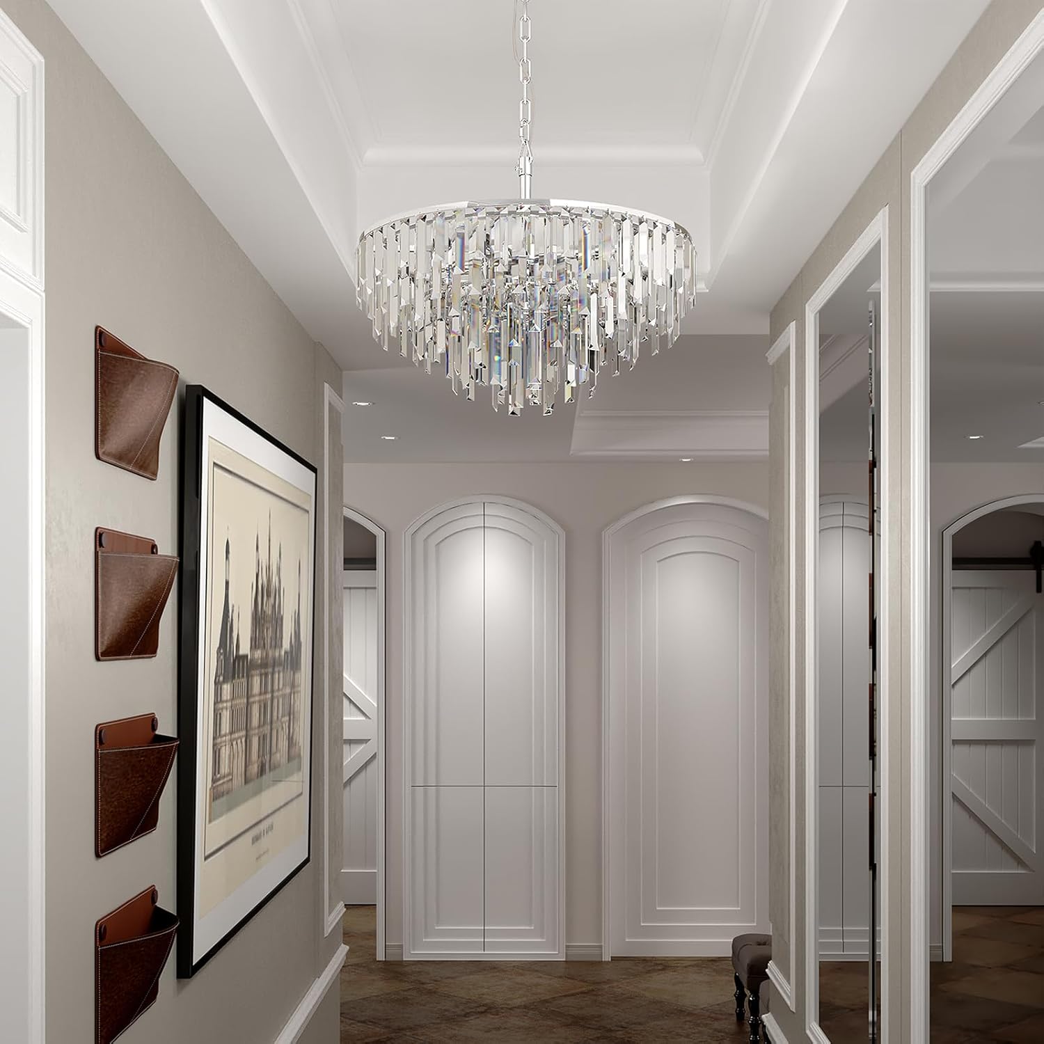 Luxury Crystal Gold Chandelier Lighting Modern Contemporary Large Pendant Ceiling Lamp