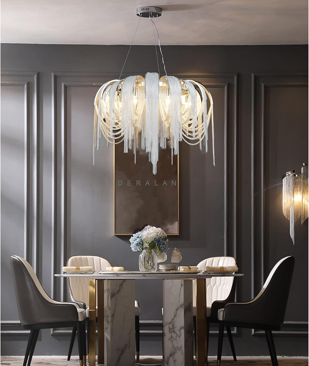 Modern Chandeliers Light Fixtures Contemporary Pendant Ceiling Lamp D34.48''