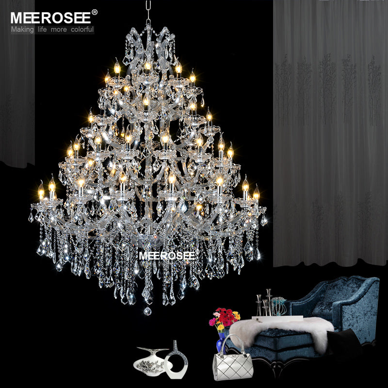 Meerosee Modern Luxurious Crystal Chandelier Lighting Maria Theresa Pendant Lamp