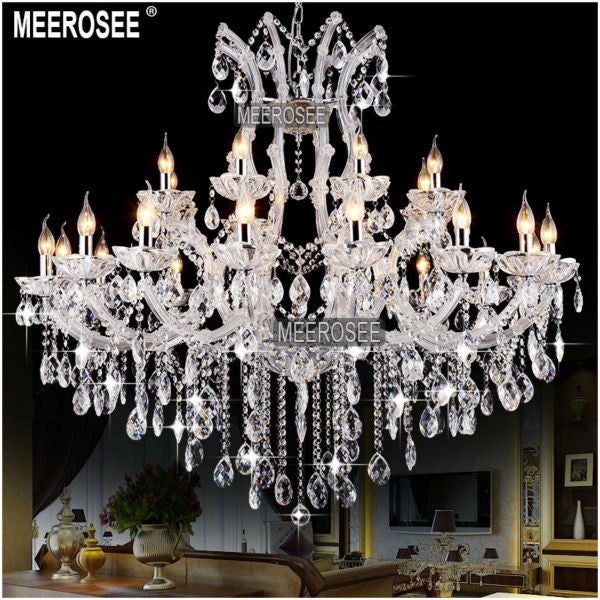 Meerosee Modern Blue Maria Theresa Crystal Chandelier Light D1200mm H1000mm