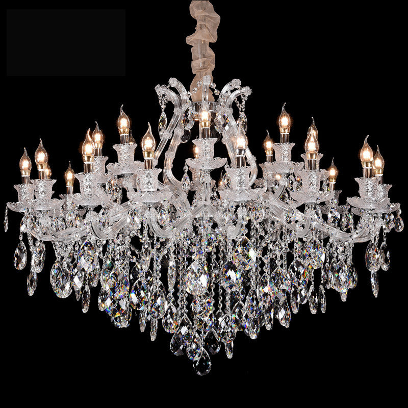 MEEROSEE Crystal Chandelier Light Luxury k9 Maria Theresa Pendant Lamp Fixture